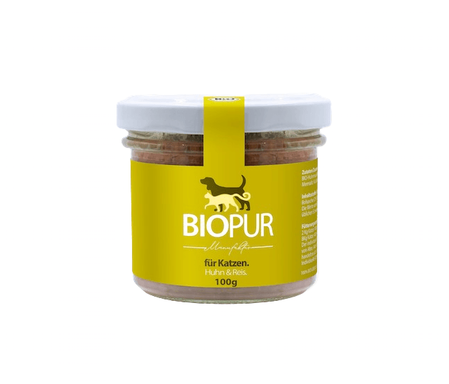 Biopur Huhn & Reis im Glas