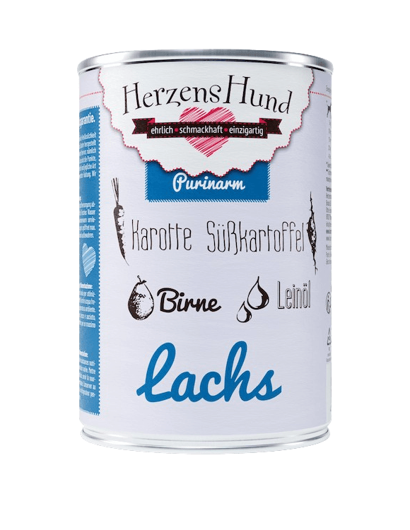 HerzensHund Lachs mit Karotte - purinarm