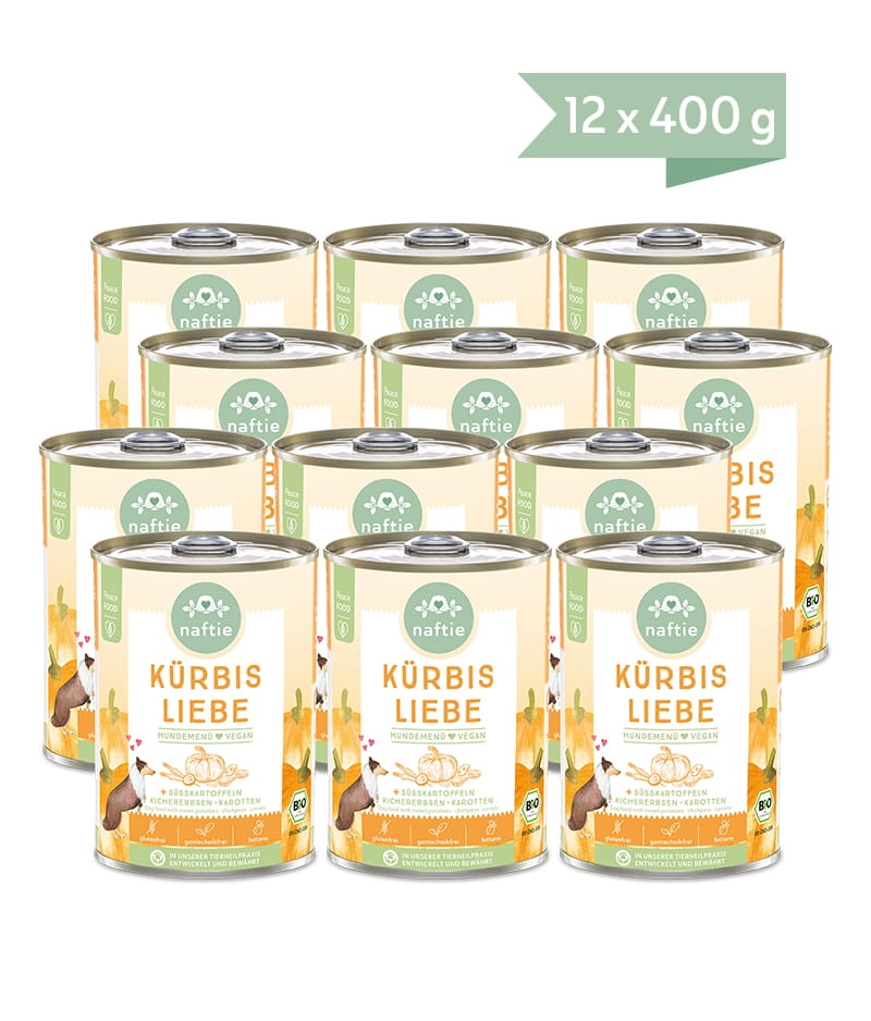 Naftie Kürbis Liebe mit Süßkartoffeln, Kichererbsen & Chiasamen