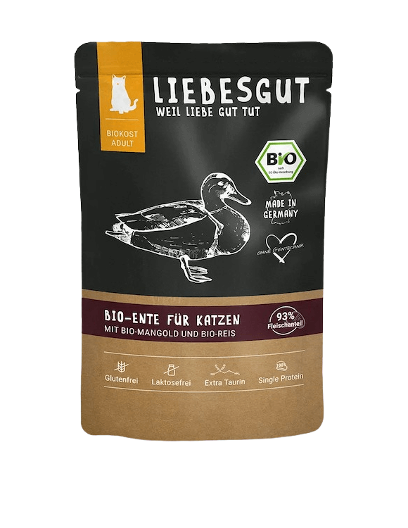 Liebesgut Ente mit Mangold und Reis (Adult)