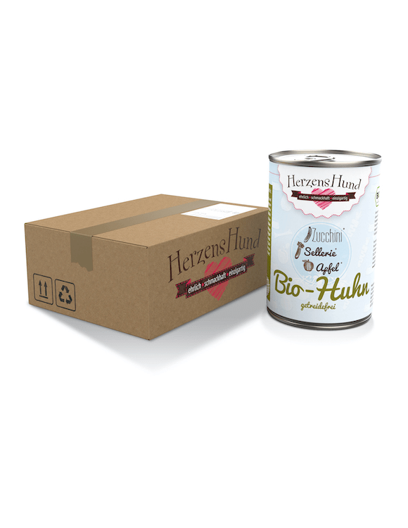 HerzensHund Huhn mit Zucchini - getreidefrei