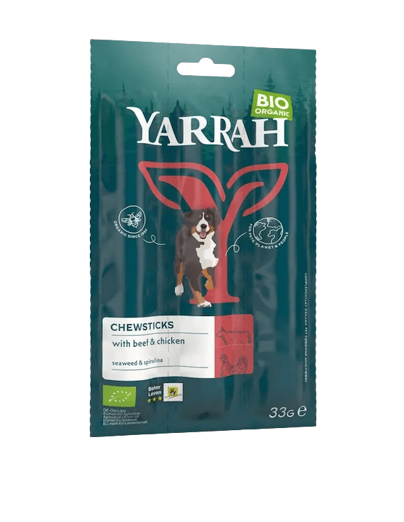 Yarrah Fleisch-Kaustangen für Hunde (Kausticks)