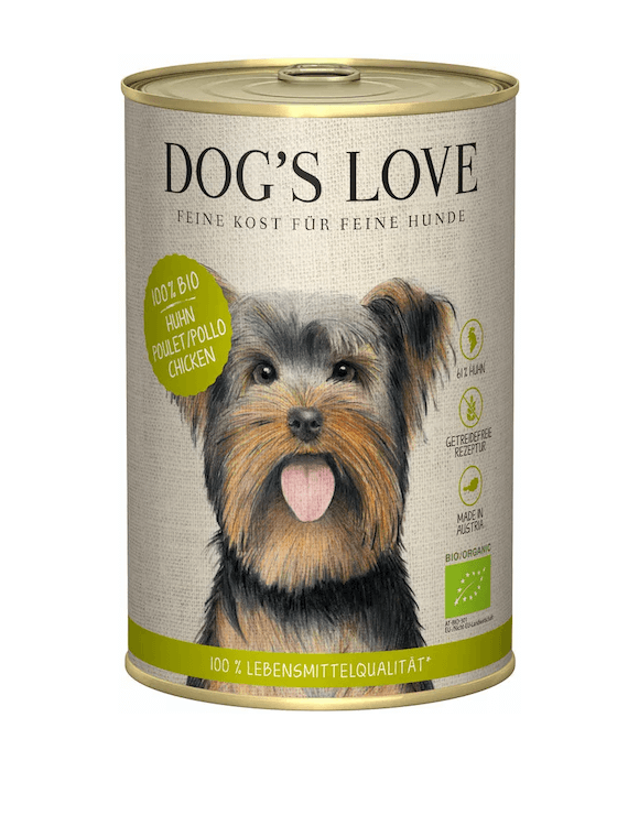 Dog's Love HUHN, Buchweizen, Sellerie & Basilikum