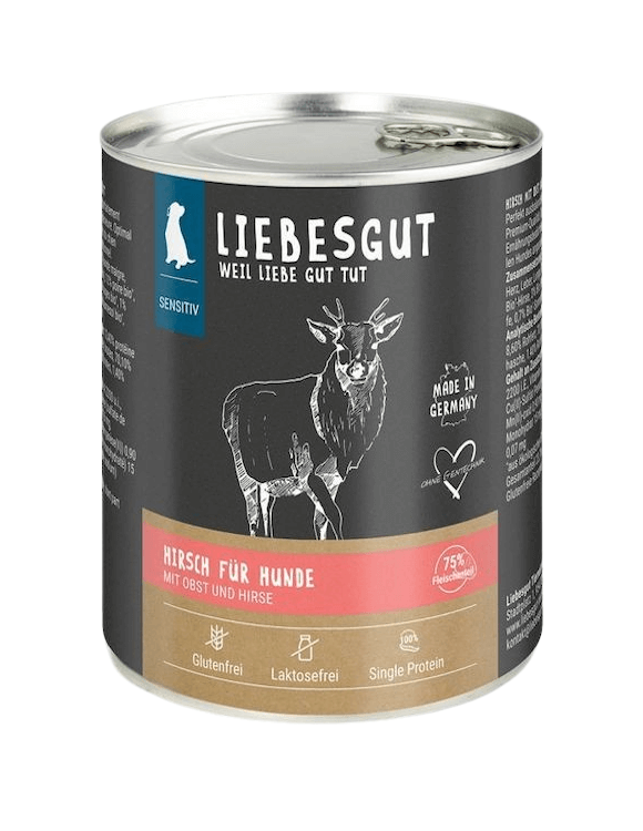 Liebesgut Hirsch mit Bio-Obst und Bio-Hirse (Sensitiv)