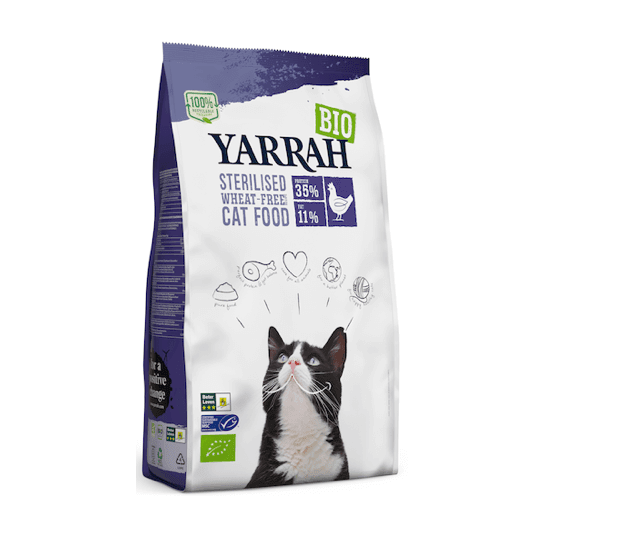 Yarrah Trockenfutter Wheat-Free für sterilisierte Katzen