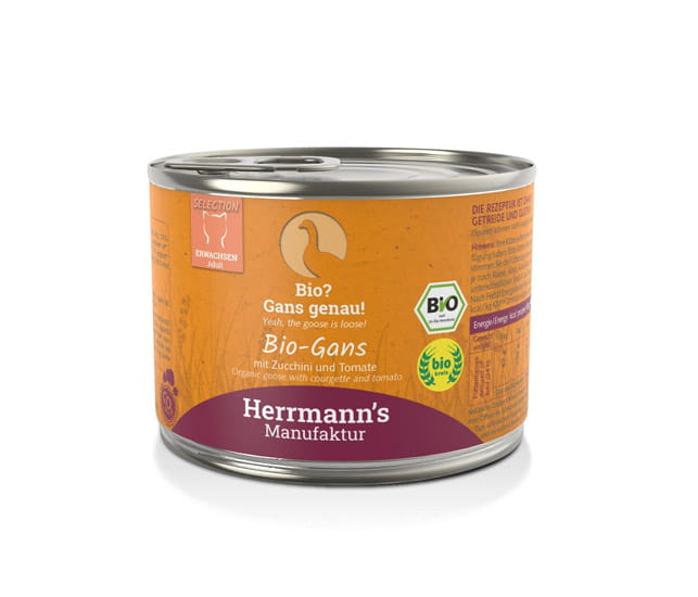 Herrmanns Gans mit Zucchini und Tomaten