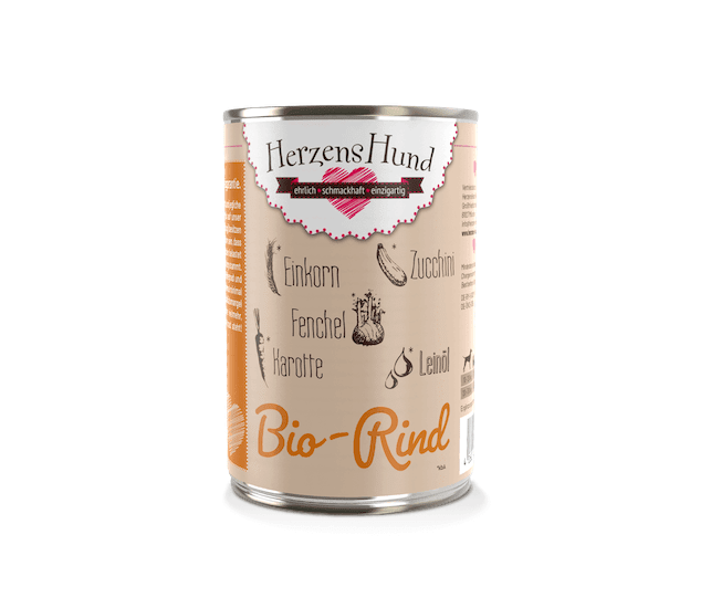 HerzensHund Rind mit Gemüse