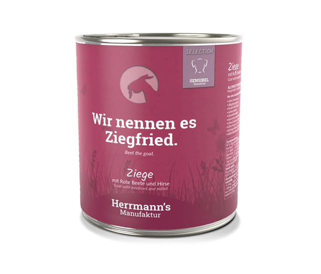 Herrmanns Ziege mit Bio-Rote Beete und Bio-Hirse
