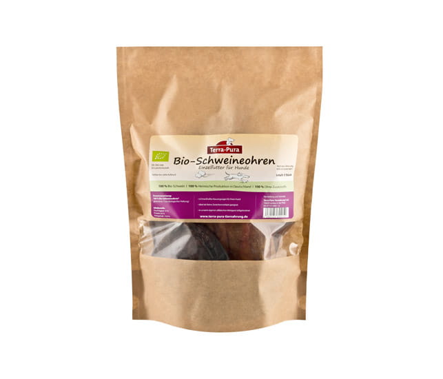 Terra Pura 100 % Bio Schweineohren natürlicher Snack für Hunde Hundesnack kaufen