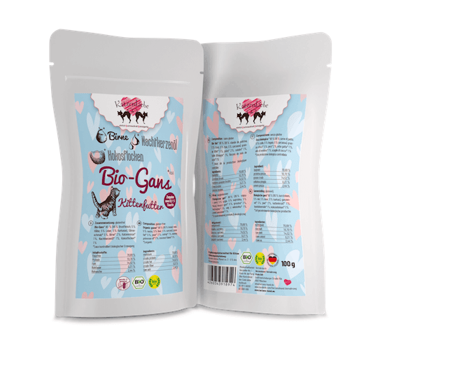 KatzenLiebe Gans mit Birne für Kitten