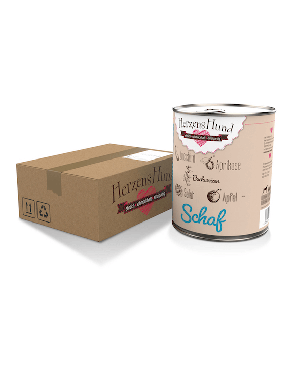 HerzensHund Schaf mit Bio-Gemüse