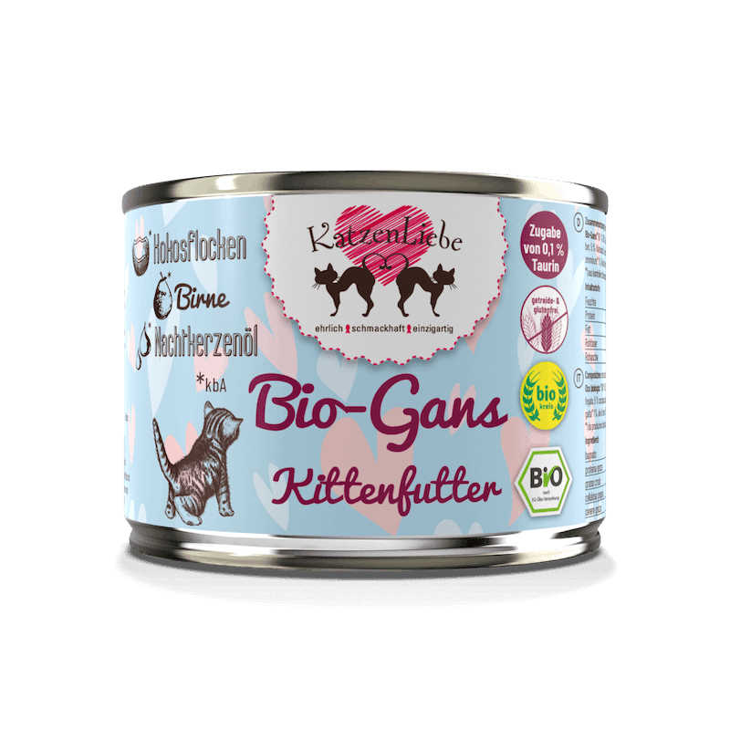 KatzenLiebe Gans mit Birne für Kitten