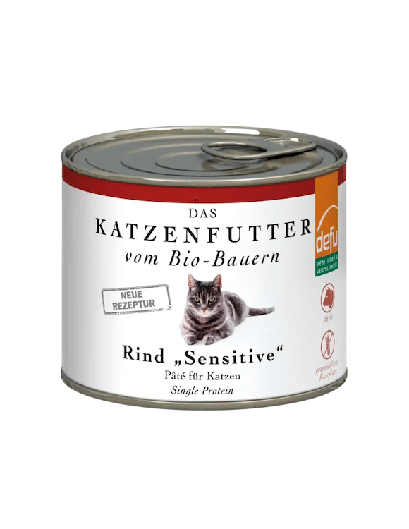 Defu Rind "Sensitive" Pâté Zucchini und Karotte für Katzen