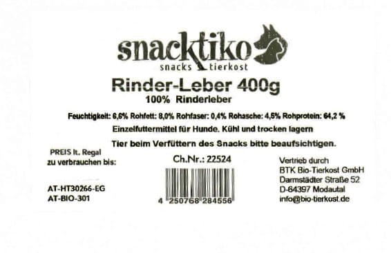 Snacktiko Rinder-Leber