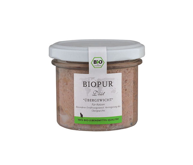 Biopur Übergewicht-Diätfutter im Glas