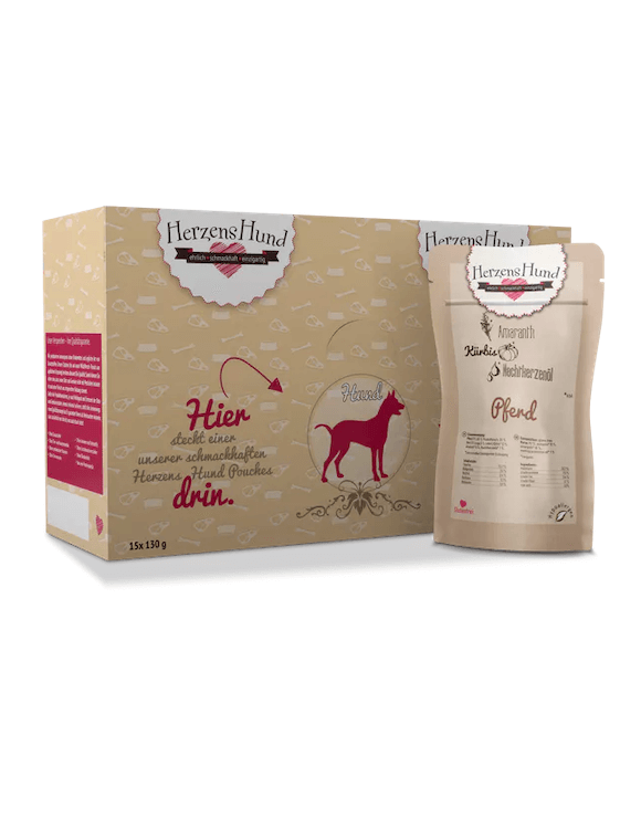 HerzensHund Pferd mit Bio-Gemüse