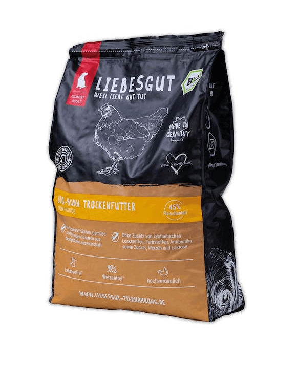 Liebesgut Trockenfutter Huhn Adult für Hunde