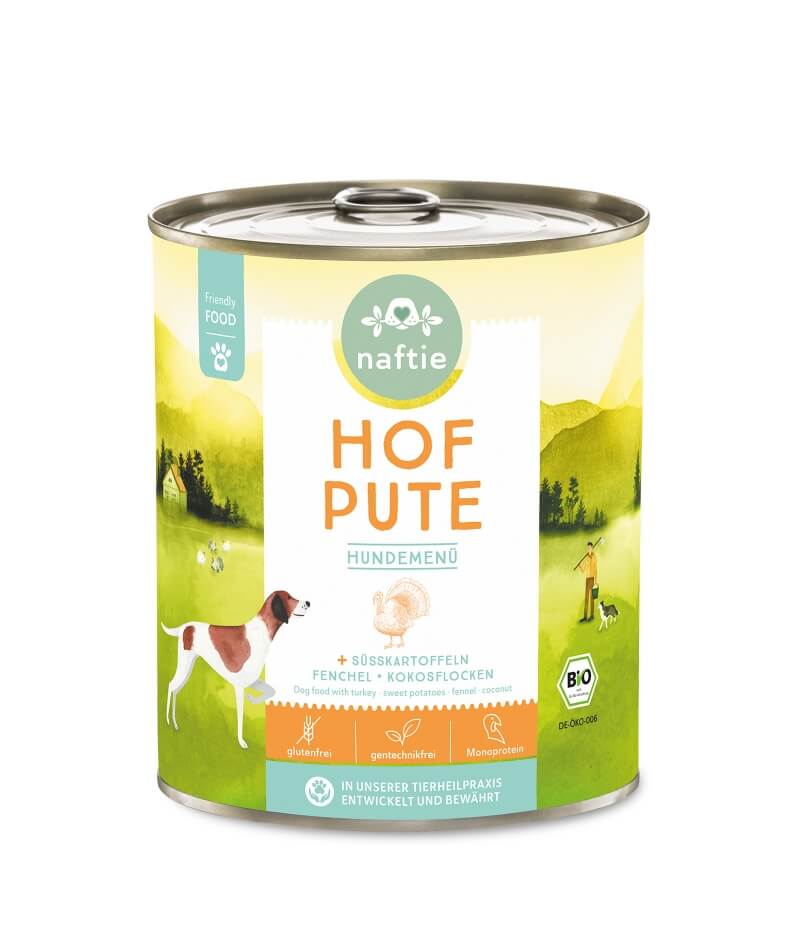 Naftie Hof Pute mit Süßkartoffel, Fenchel und Kokosflocken