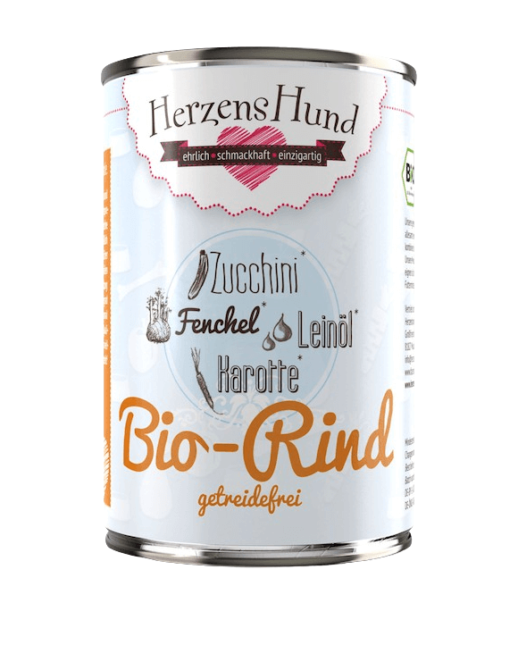 HerzensHund Rind mit Zucchini getreidefrei