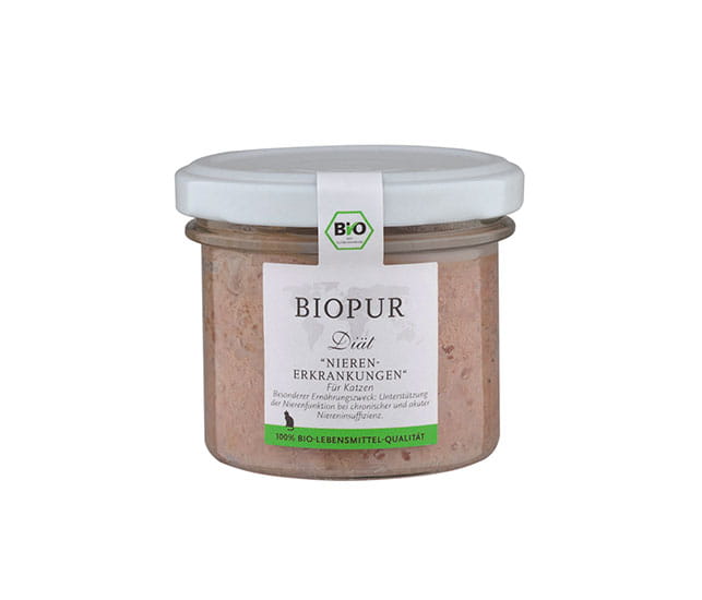 Biopur Nieren-Diätfutter im Glas