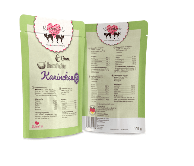 KatzenLiebe Kaninchen mit Bio-Birne