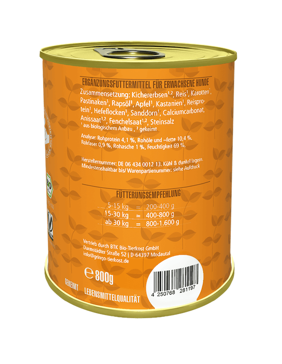 Gringo Kichererbsen-Keimling mit Kastanien Bio & Vegan