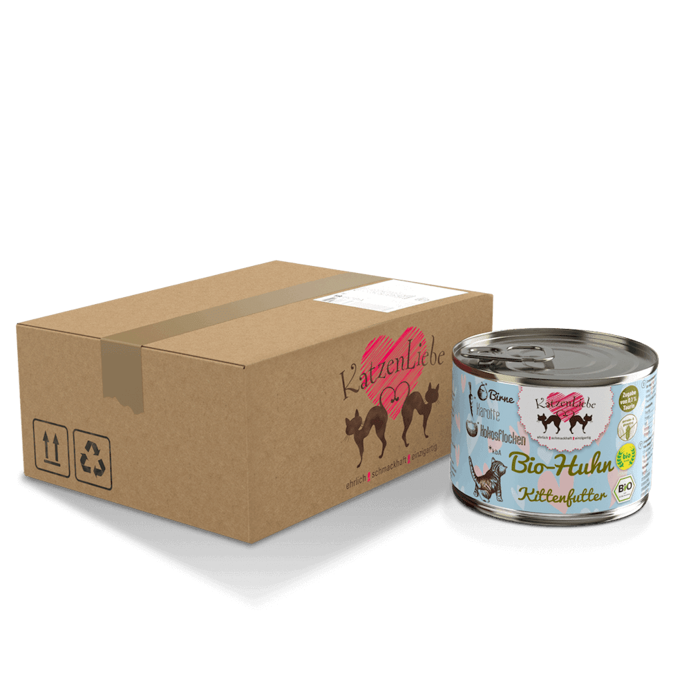KatzenLiebe Huhn mit Karotte für Kitten