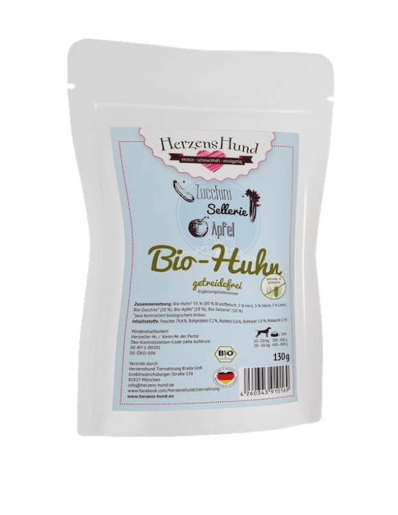 HerzensHund Huhn mit Zucchini - getreidefrei