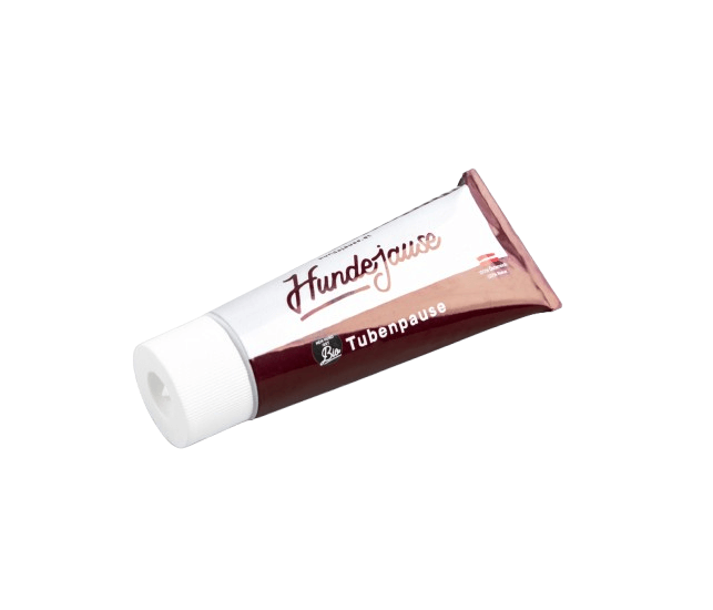 Hundejause Tubenpause (Geflügelwurst aus der Tube)