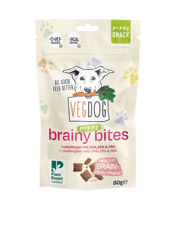 Vegdog BRAINY Bites Knusperkissen mit Fermentationsprotein