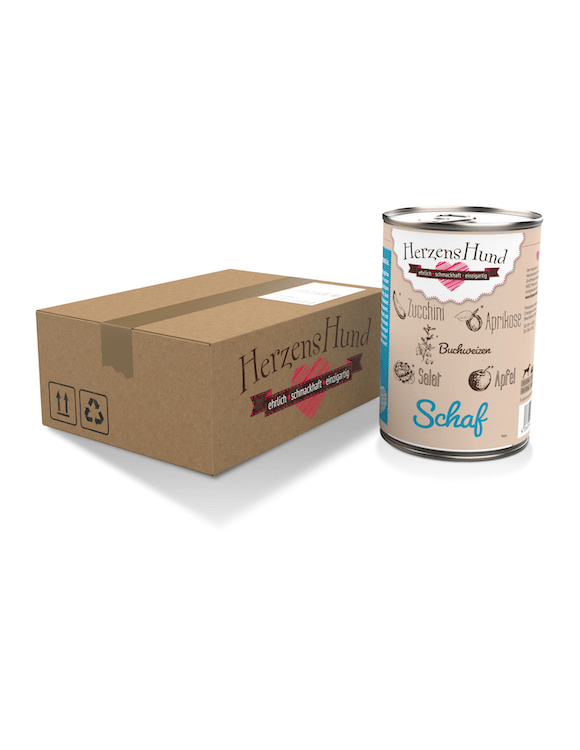 HerzensHund Schaf mit Bio-Gemüse