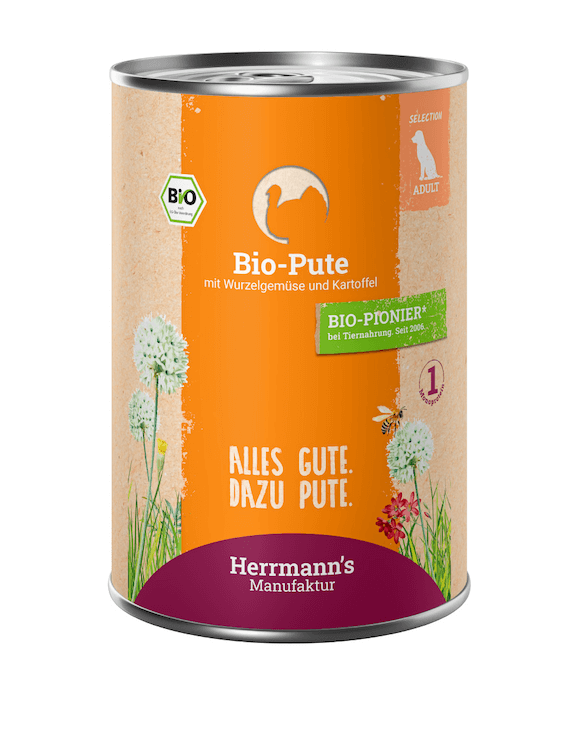 Herrmanns Pute mit Wurzelgemüse Pastinake & Kartoffel
