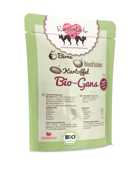 KatzenLiebe Gans mit Kartoffel
