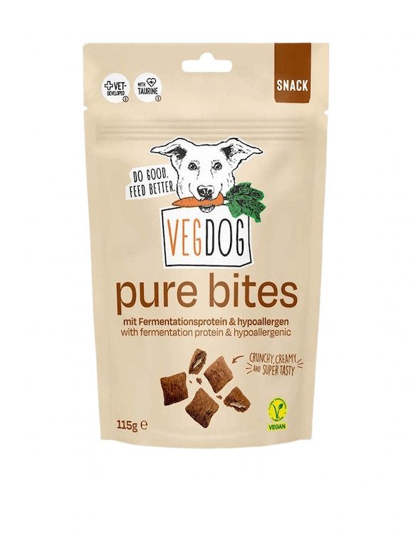 Vegdog Pure Bites Snack - neue Protein-Generation