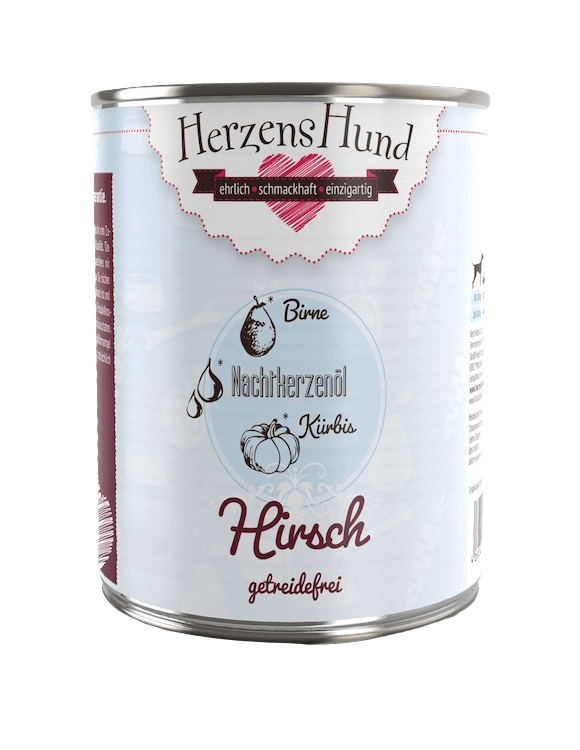 HerzensHund Hirsch mit Kürbis - getreidefrei