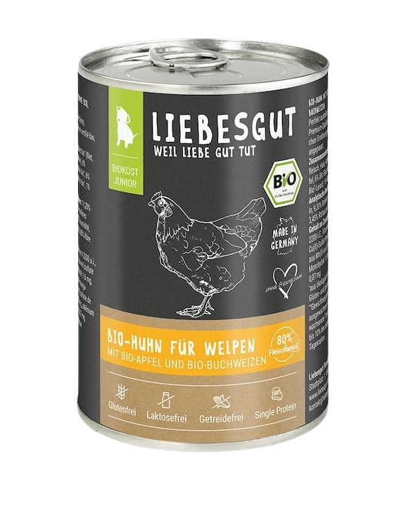 Liebesgut Huhn mit Apfel und Buchweizen (Junior)