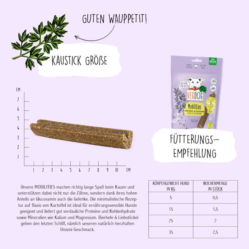 Vegdog MOBILITIES fettarmer Gelenke-Snack