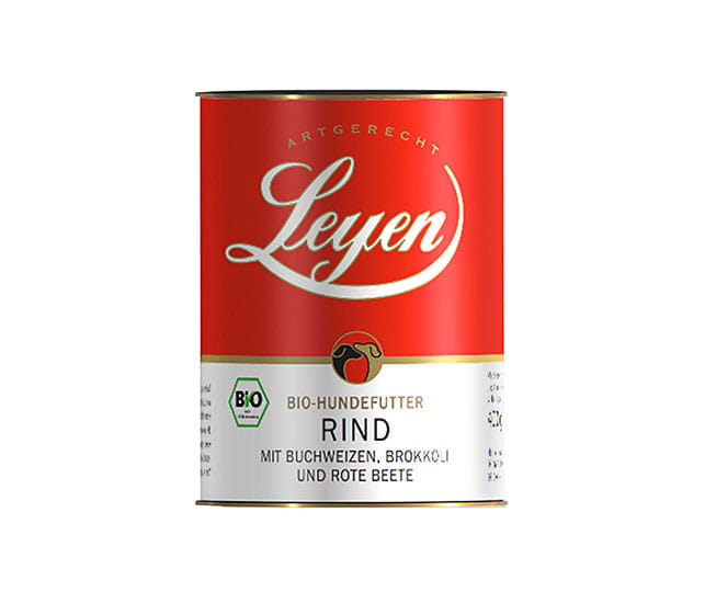 Leyen Rind mit Buchweizen, Brokkoli und Roter Beete BIO Hundefutter