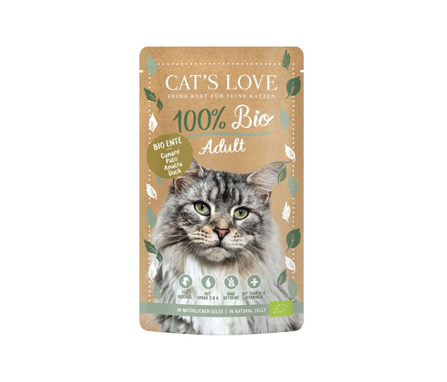 Cat's Love Adult Ente im Pouch für Katzen