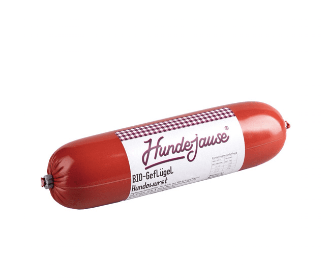 Hundejause Geflügel-Trainingswurst für Hunde