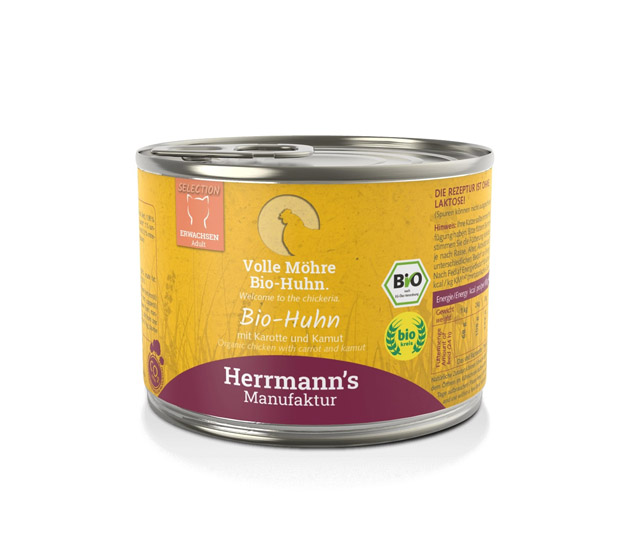 Herrmanns Huhn mit Karotte & Kamut