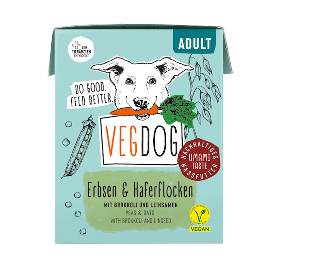 Vegdog Adult Tetra Pak Erbsen & Haferflocken Nassfutter
