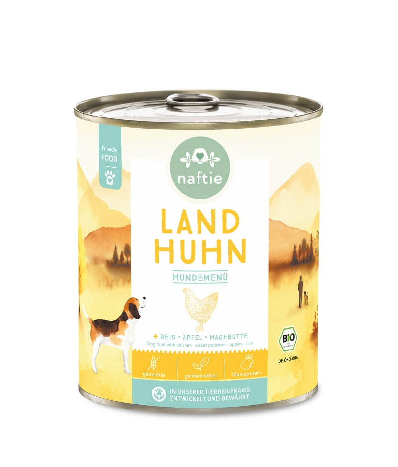 Naftie Land Huhn mit Süßkartoffel, Äpfeln & Hagebutten