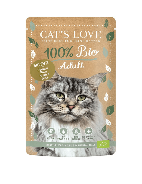 Cat's Love Adult Ente im Pouch für Katzen