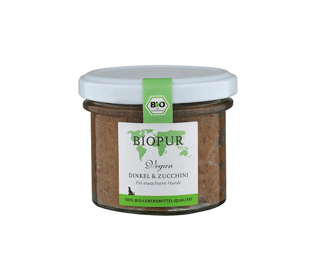 Biopur Dinkel & Zucchini im Glas (vegan)