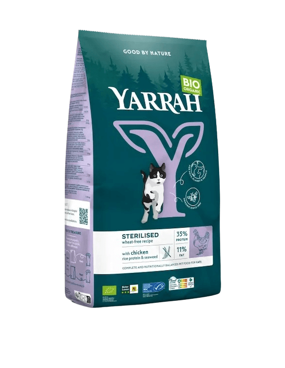 Yarrah Trockenfutter Wheat-Free für sterilisierte Katzen
