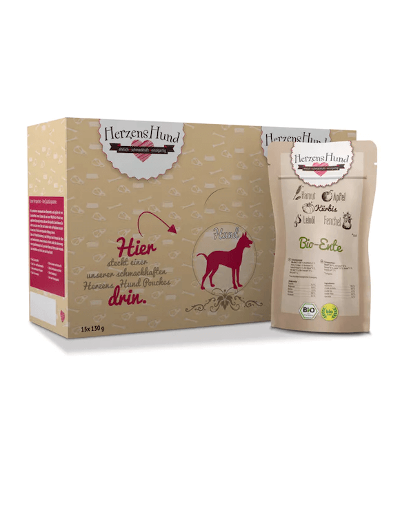 HerzensHund Ente mit Gemüse