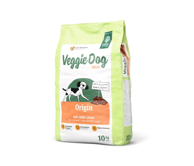 Green Petfood VeggieDog Origin Adult mit roter Linse