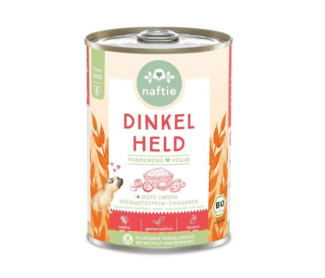 Naftie Dinkel Held mit roten Linsen, Süßkartoffeln und Chiasamen
