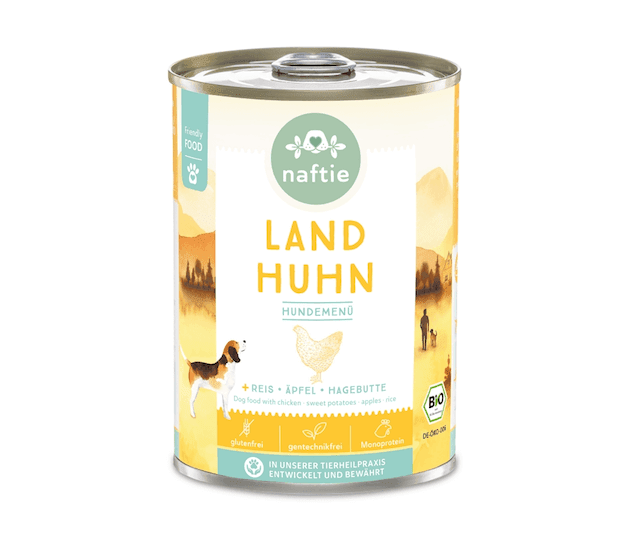 Naftie Land Huhn mit Süßkartoffel, Äpfeln & Hagebutten